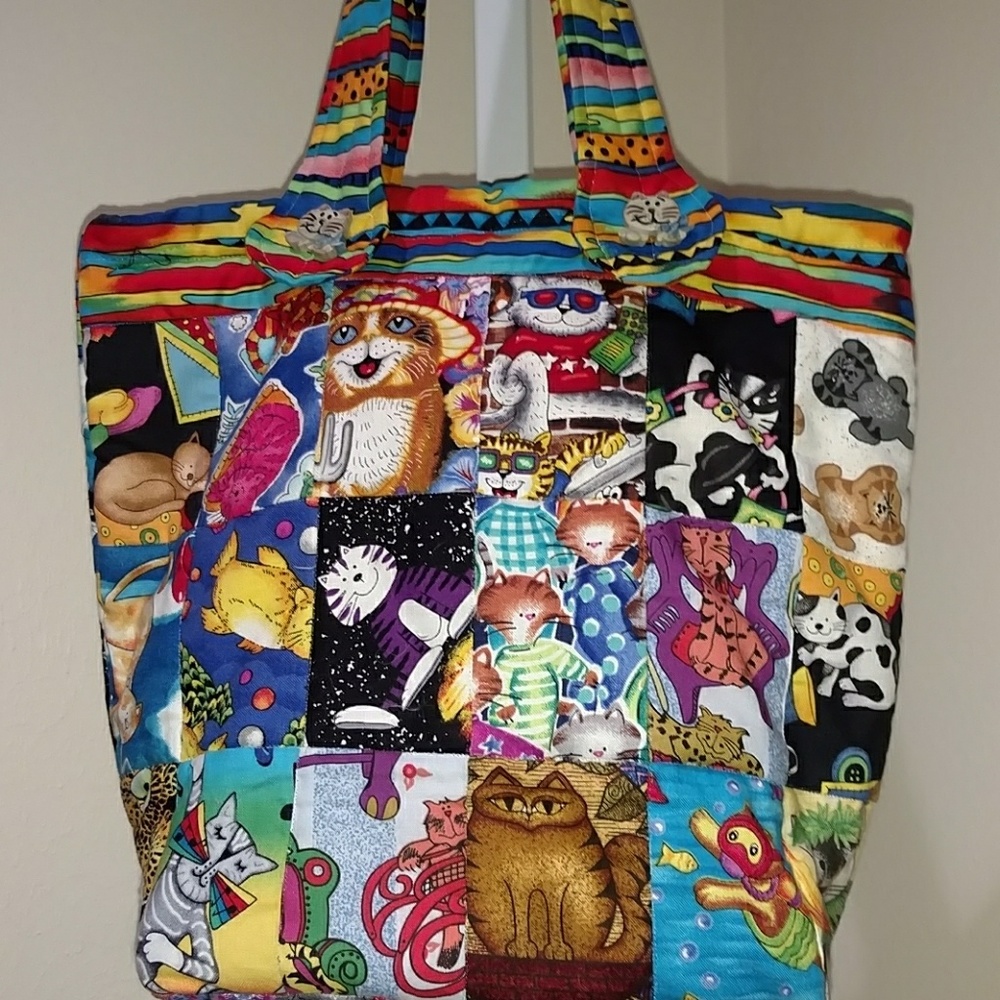 Quilted Patchwork Handbag - image 2